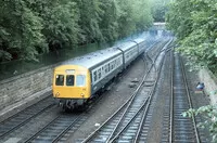 Class 101 DMU at Princes Street Gardens