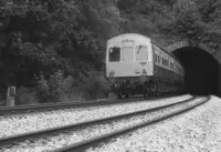 Class 101 DMU at Whitland Tunnel