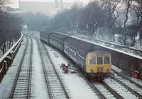 Class 101 DMU at Princes Street Gardens