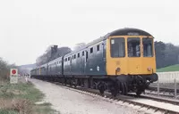 Class 104 DMU at Cheddleton