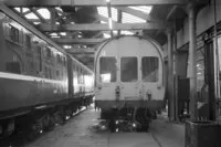 Class 104 DMU at Newton Heath depot