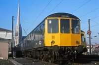 Class 104 DMU at Croft Street Sidings, Preston