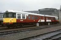 Class 104 DMU at Eastfield depot