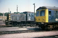 Class 105 DMU at Norwich depot
