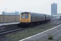 Class 105 DMU at North Woolwich