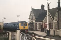 Class 105 DMU at Millbrook