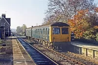 Class 105 DMU at Lidlington