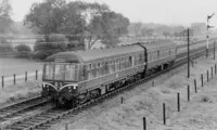 Class 108 DMU at east of Bedford