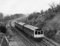 Class 110 DMU at Milner Royd Jct, Sowerby Bridge