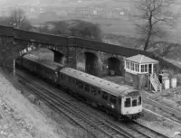 Class 110 DMU at Milner Royd Junction