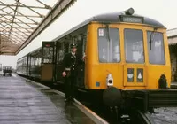 Class 114 DMU at New Holland Pier