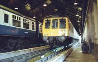 Class 116 DMU at Ayr depot