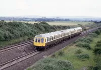 Class 117 DMU at near Cogload Junction