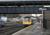 Class 117 DMU at Kensington Olympia