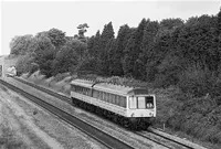 Class 117 DMU at Bentley Heath