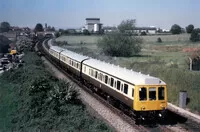 Class 117 DMU at Roman Road Bridge, Hereford