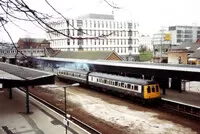 Class 118 DMU at Exeter Central