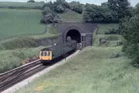 Class 118 DMU at Dainton tunnel