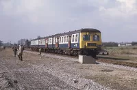 Class 120 DMU at Holt Junction