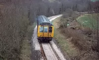 Class 121 DMU at Landlooe Bridge