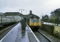 Class 121 DMU at Maiden Newton