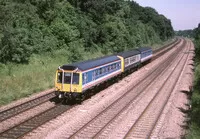 Class 121 DMU at Woodley, Sonning Cutting