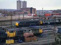 Class 122 DMU at Leicester depot