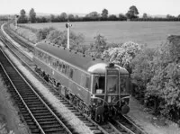 Class 122 DMU at Wilmcote