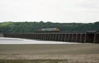 Class 128 DMU at Arnside Viaduct