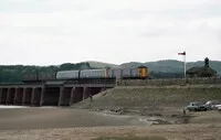 Class 128 DMU at Arnside Viaduct