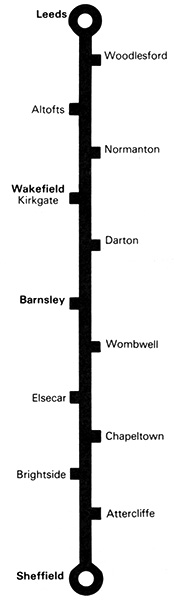 Leeds Sheffield via Barnsley