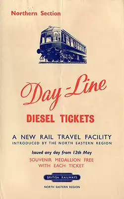 North Day Line Diesel Northern Section handbill May 1958 Front