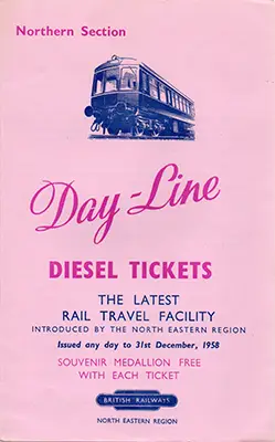 North Day Line Diesel Northern Section handbill September 1958 Front