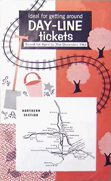 North Day Line Diesel Northern Section handbill April 1962 Front