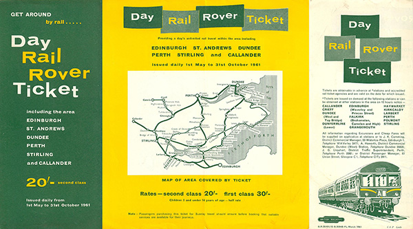 1961 Day Rover Ticket