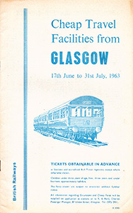 1963 Glasgow Cheap Travel