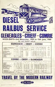 Gleneagles - Crieff - Comrie poster November 1959