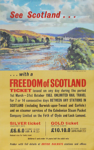 1963 Freedom of Scotland poster