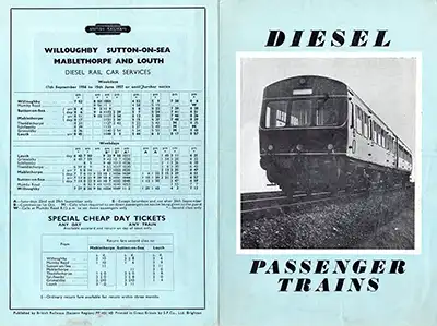 Willoughby - Mablethorpe - Louth timetable outside