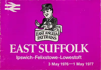 May 1976 Ipswich Felixstowe - Lowestoft timetable cover