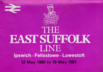 May 1980 Ipswich Felixstowe - Lowestoft timetable cover