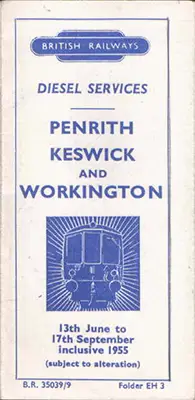 Summer 1955 Penrith timetable front