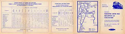 Outside of June 1958 Manchester - Stoke-on-Trent timetable