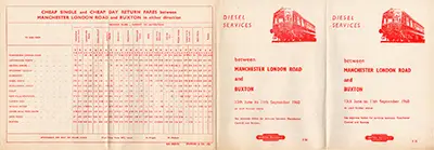 June 1960 Manchester-Buxton timetable outside