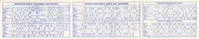 Inside of June 1961 Manchester - Hayfield - Macclesfield timetable