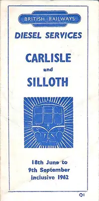 front of summer 1962 Carlisle - Silloth timetable