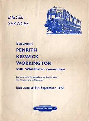 June 1962 Penrith-Workington timetable cover