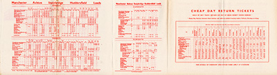 Summer 1964 Manchester - Leeds timetable inside