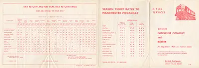 September 1964 Manchester-Buxton timetable outside