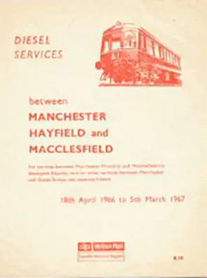 April 1966 Manchester - Hayfield - Macclesfield timetable cover